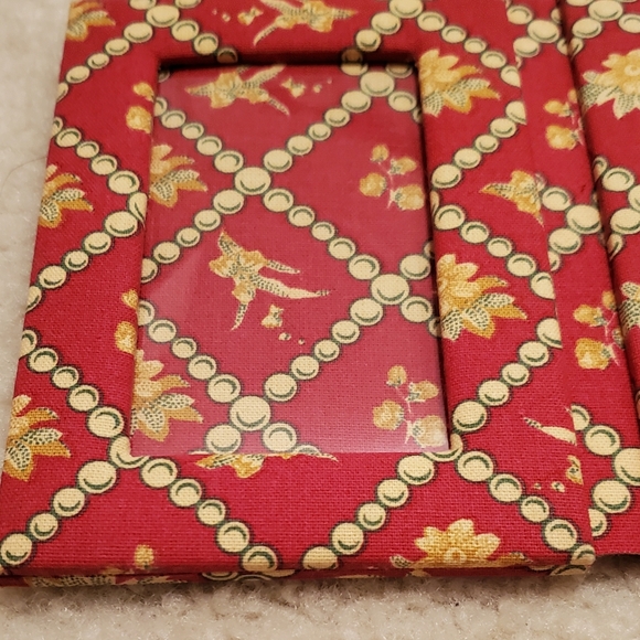 Rare Pierre Deux French Toile Country Red Double Photo Frame NWOT - Picture 11 of 13